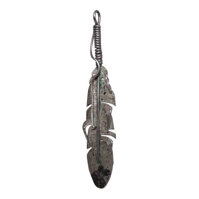 Pendentif Ernest Rangel Plume Argent – Image 3