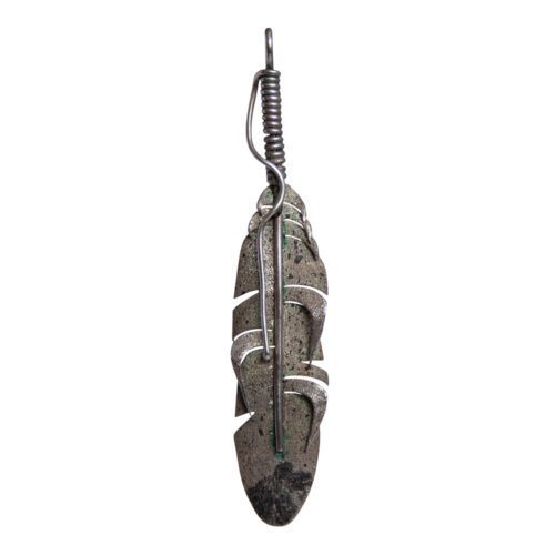 Ernest Rangel Silver Feather Pendant