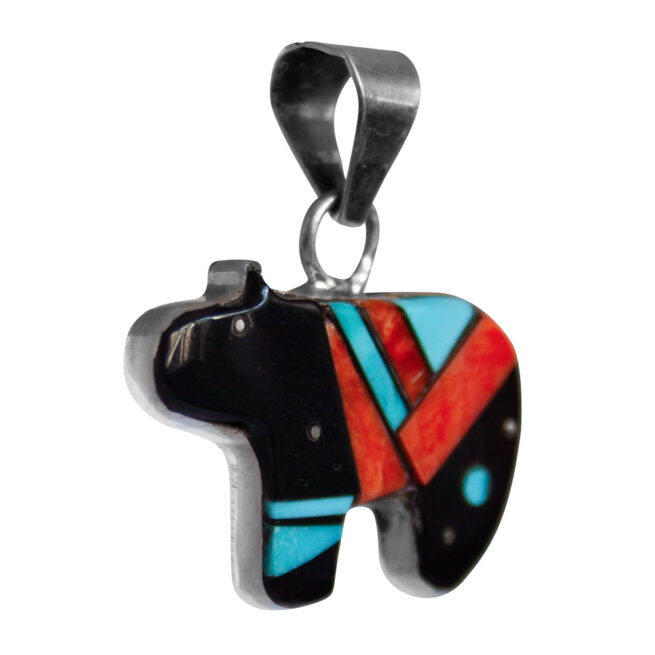 Germaine Tso Black Bear Pendant - Image 2