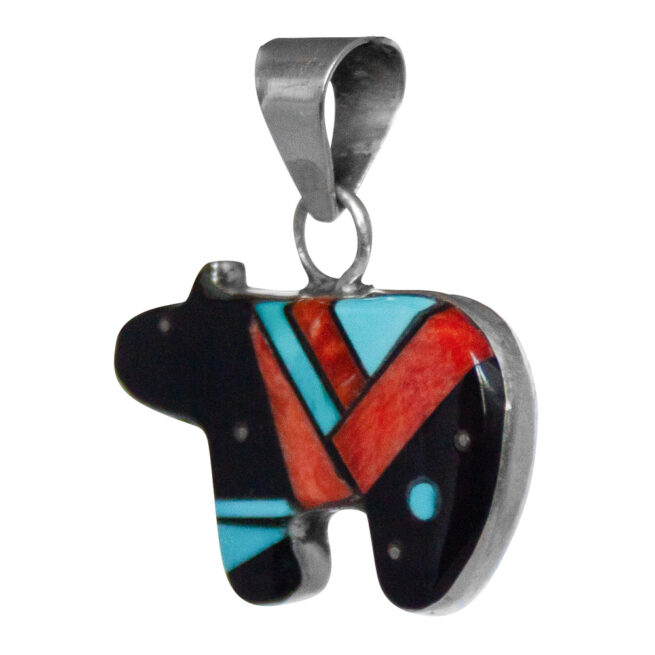 Germaine Tso Black Bear Pendant - Image 3