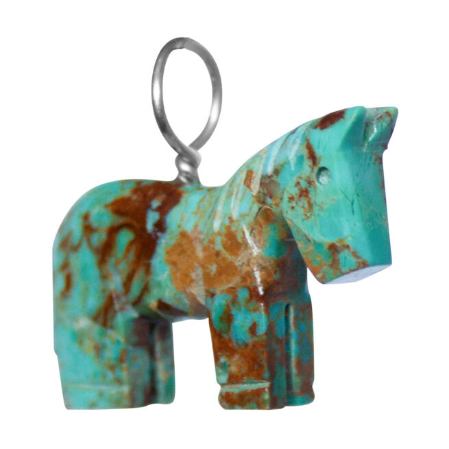 Pendentif Cheval Vert Brun – Image 3