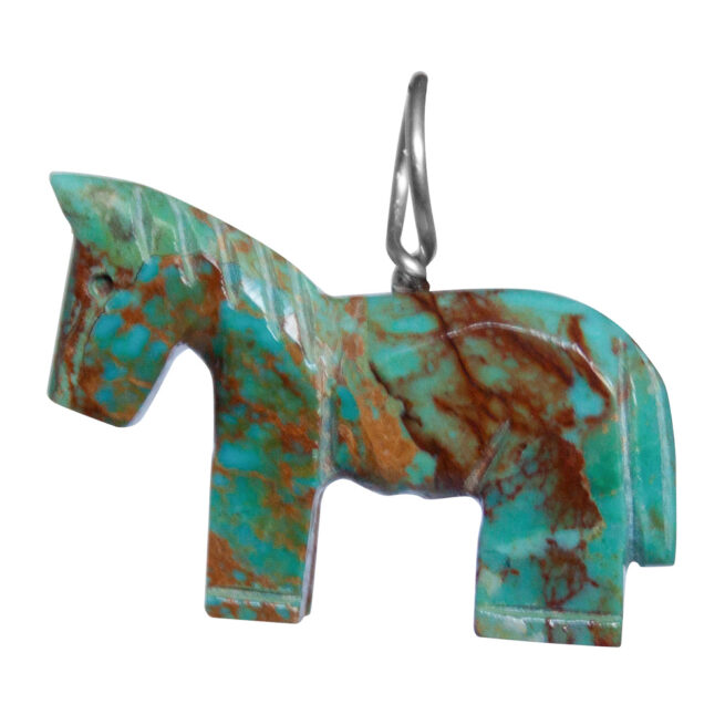 Pendentif Cheval Vert Brun – Image 4