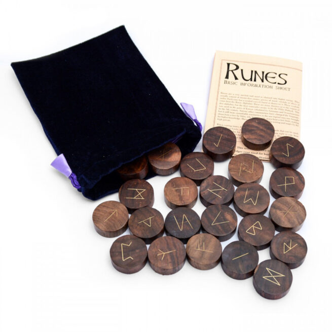 Hand-Carved Wooden Runes