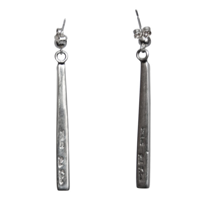 Kingman Turquoise Zuni Earrings - Image 4