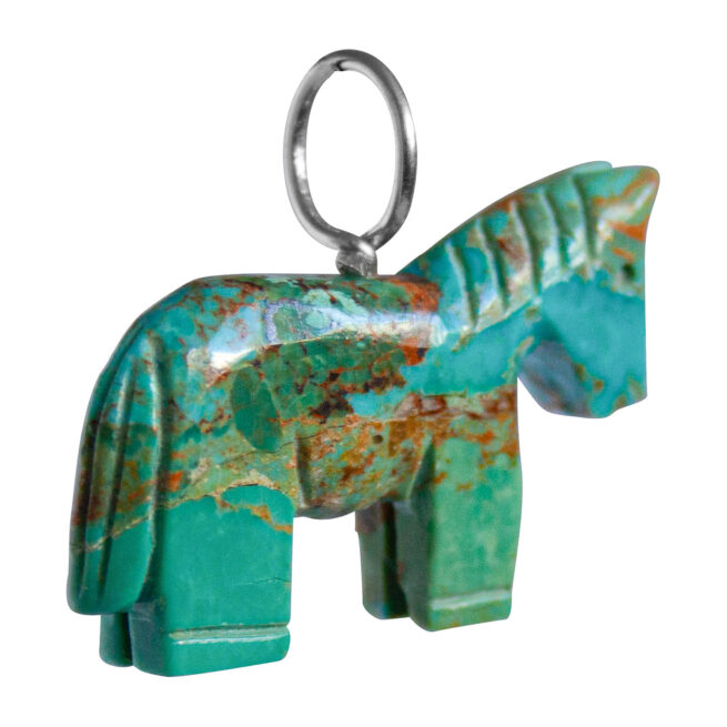 Pendentif Amérindien Cheval Turquoise – Image 2