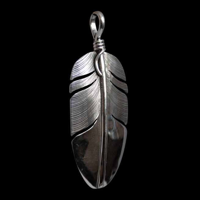 Pendentif Navajo Plume Argent – Image 2