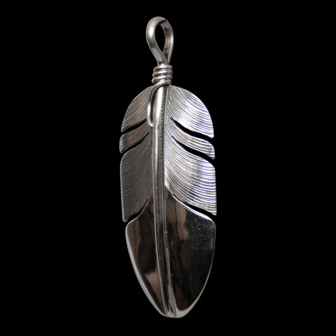 Pendentif Navajo Plume Argent – Image 3