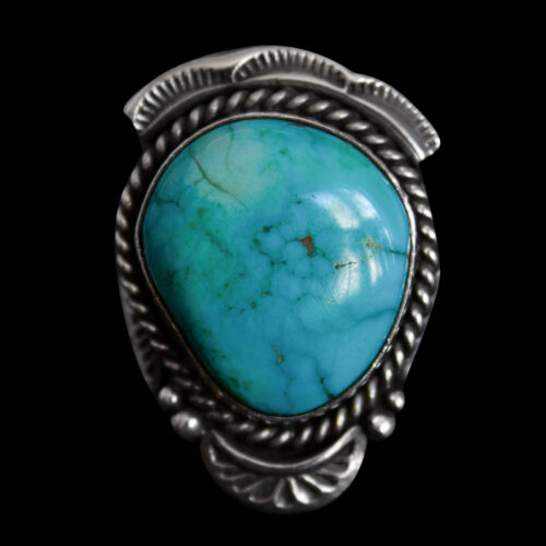 Silver Bezel Turquoise Ring