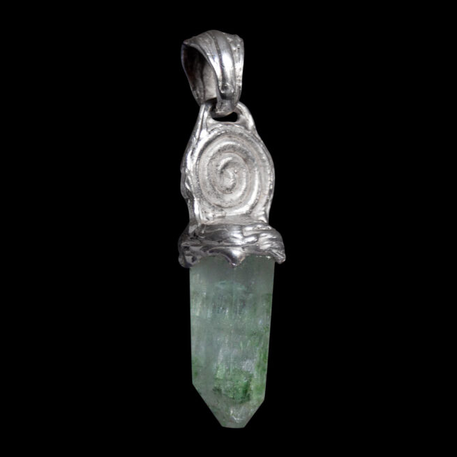 Silver Spiral Fluorite Pendant – Image 2
