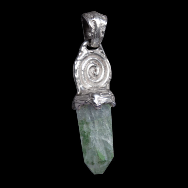 Silver Spiral Fluorite Pendant – Image 5