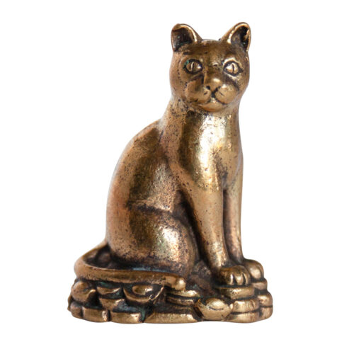 Small Brass Cat Statue