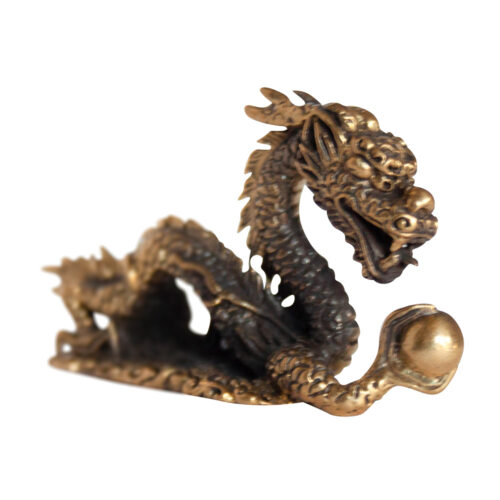 Small Brass Dragon Statue