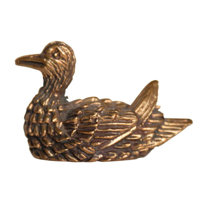 Small Brass Duck Statue - Image 2