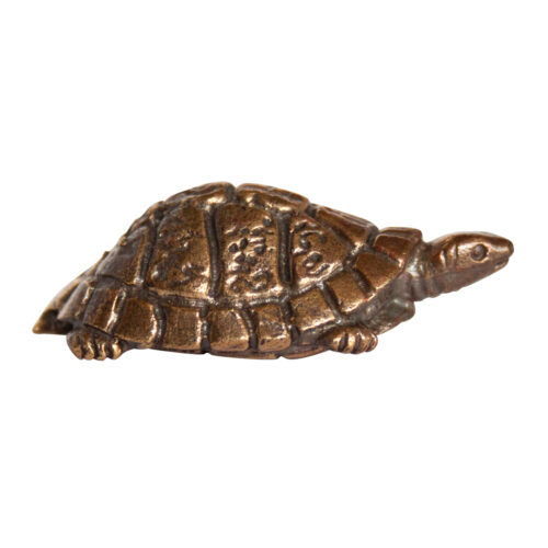 Small Brass Turtle Statue