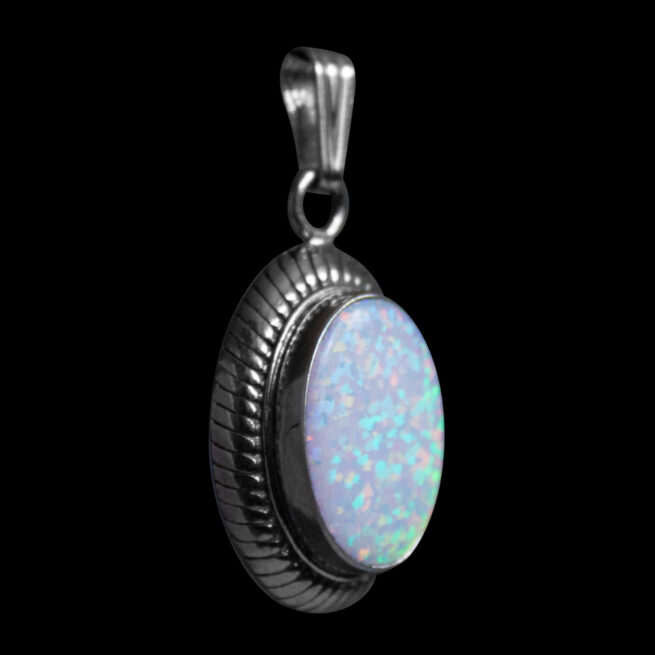Sterling Silver Opal Pendant - Image 2