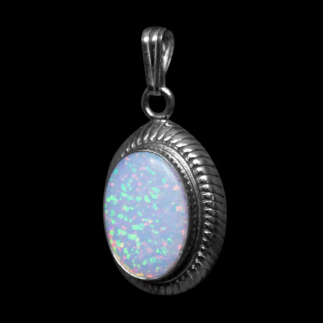Sterling Silver Opal Pendant - Image 3