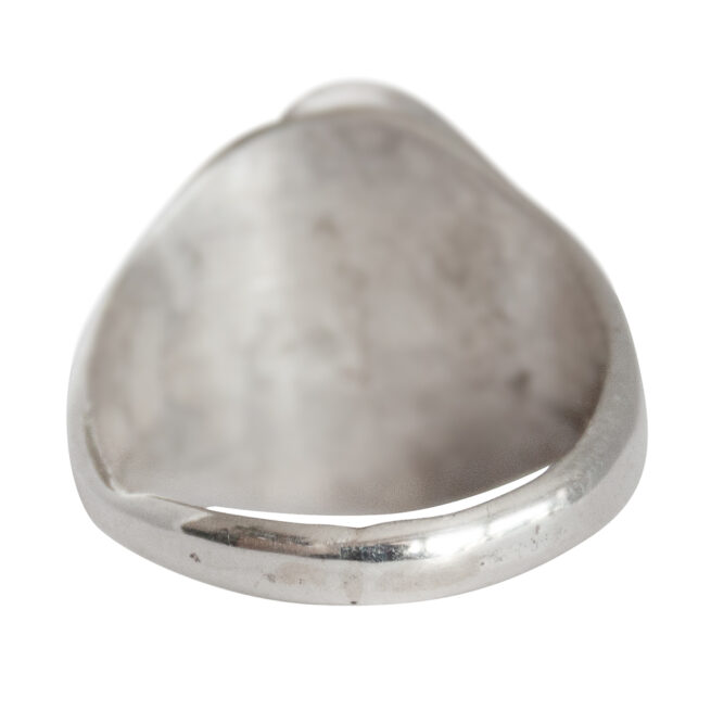 Sunrise Motif Oval Black Ring – Image 4