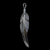 Tapered Silver Feather Pendant - Image 3