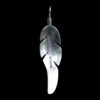 Tapered Silver Feather Pendant - Image 4