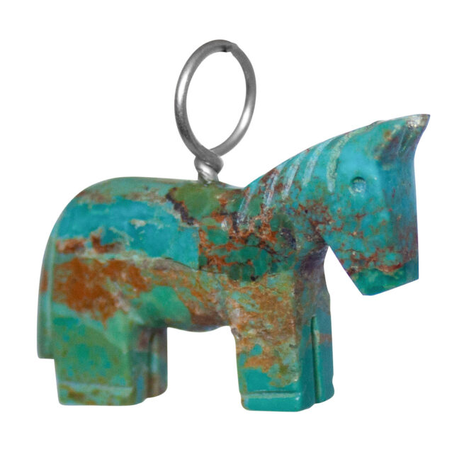 Turquoise Horse Spirit Animal Pendant - Image 2