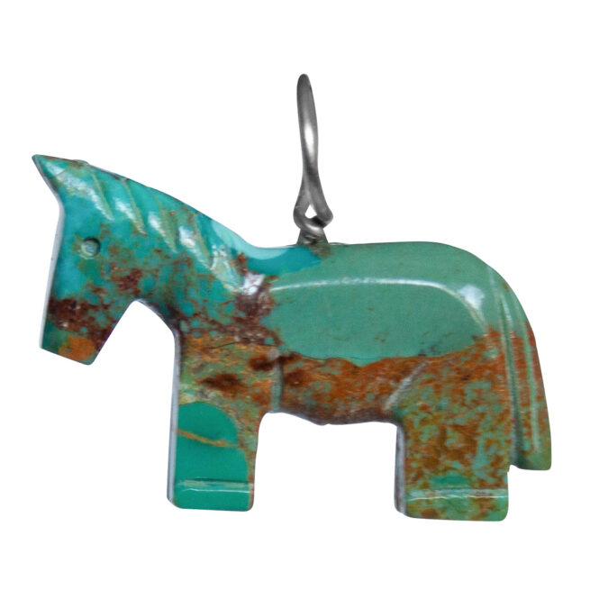 Turquoise Horse Spirit Animal Pendant - Image 3