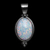 White Opal Oval Pendant