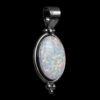 Pendentif Ovale Opale Blanche – Image 2