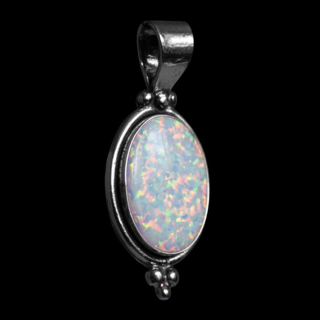 White Opal Oval Pendant - Image 2
