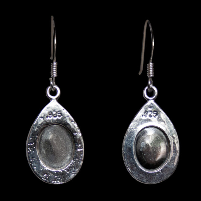 Blue Opal Teardrop Earrings - Image 4