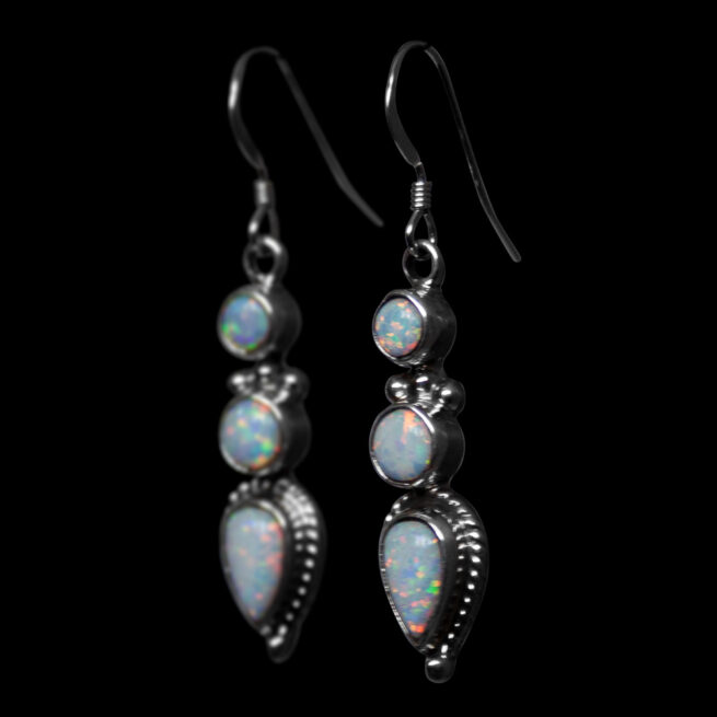 Gary Shorty Triple Opal Earrings – Image 3
