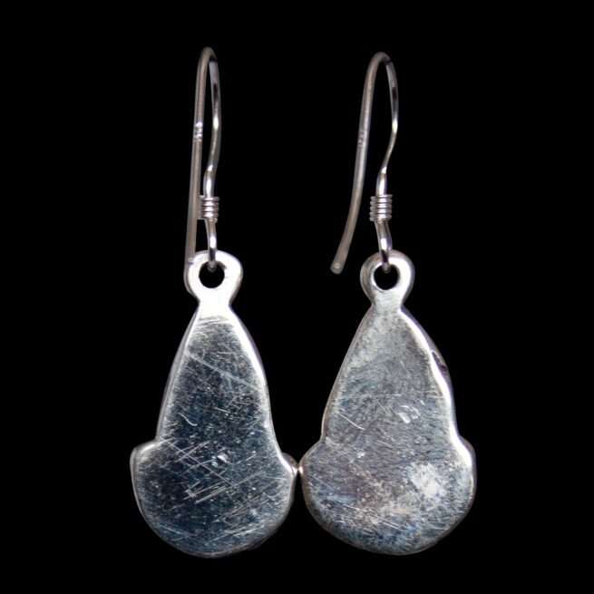 Native American White Opal Teardrop Earrings - Image 5