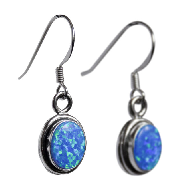 Native American Zuni Opal Earrings – Image 2