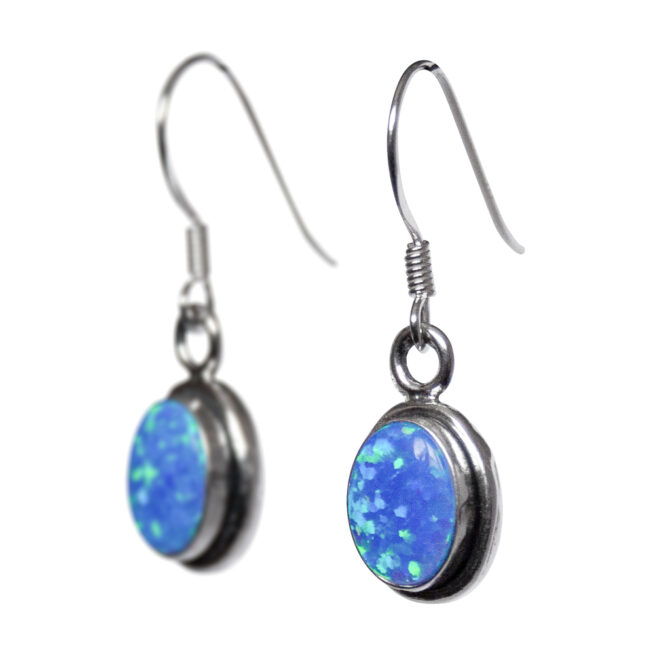 Native American Zuni Opal Earrings – Image 3