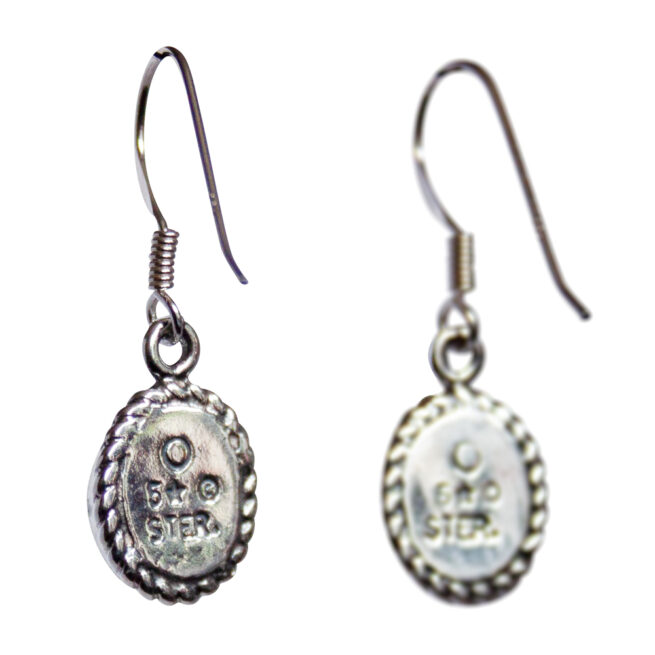 Opal Earrings Twisted Rope Setting - Image 4