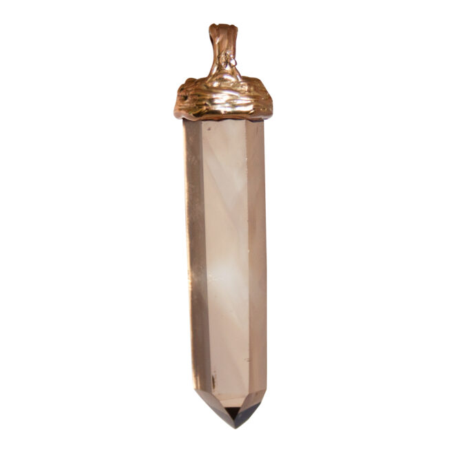 18K Gold Smoky Quartz Pendant - Image 2