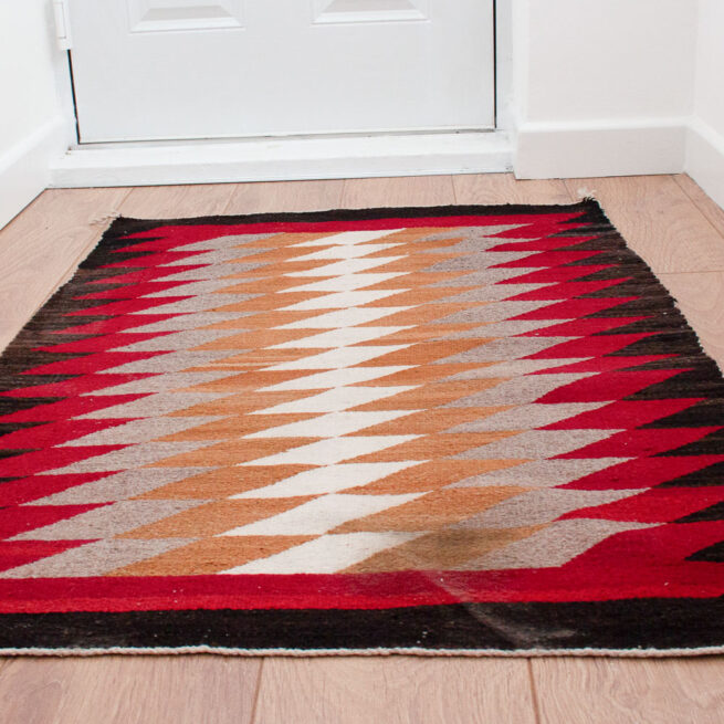1950s Storm Design Navajo Weaving – Image 3