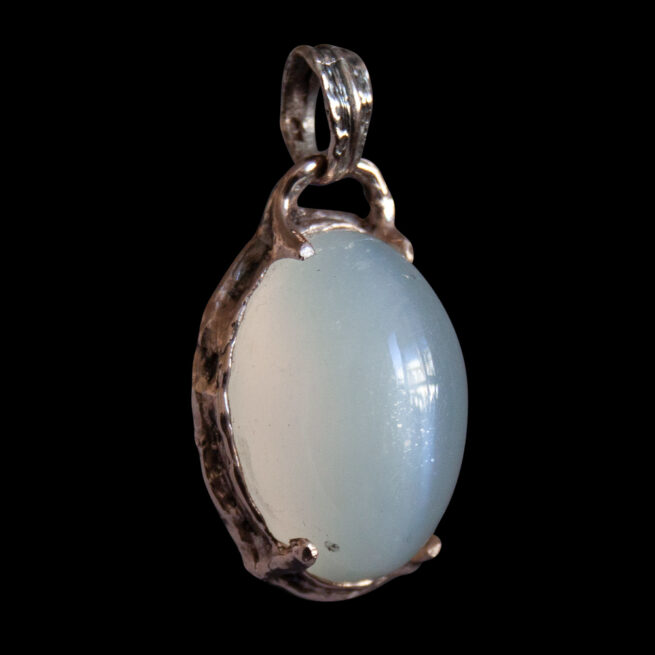 9K Gold Moonstone Cabochon Necklace – Image 2