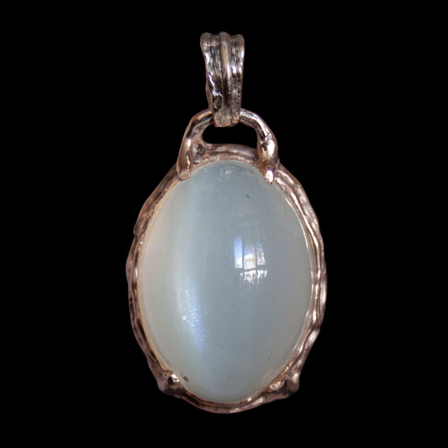 9K Gold Moonstone Cabochon Necklace