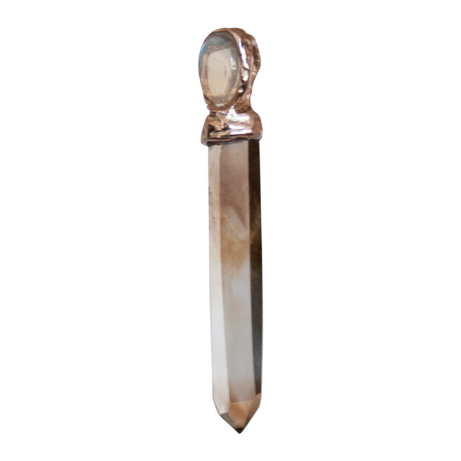 Pendentif Citrine Pierre de Lune Or 9 Carats – Image 3