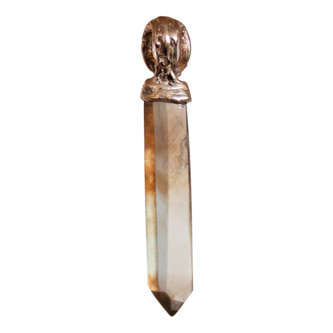Pendentif Citrine Pierre de Lune Or 9 Carats – Image 5