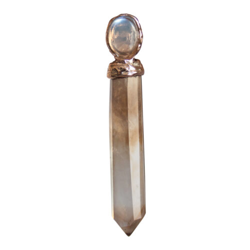 9K Gold Moonstone Citrine Pendant