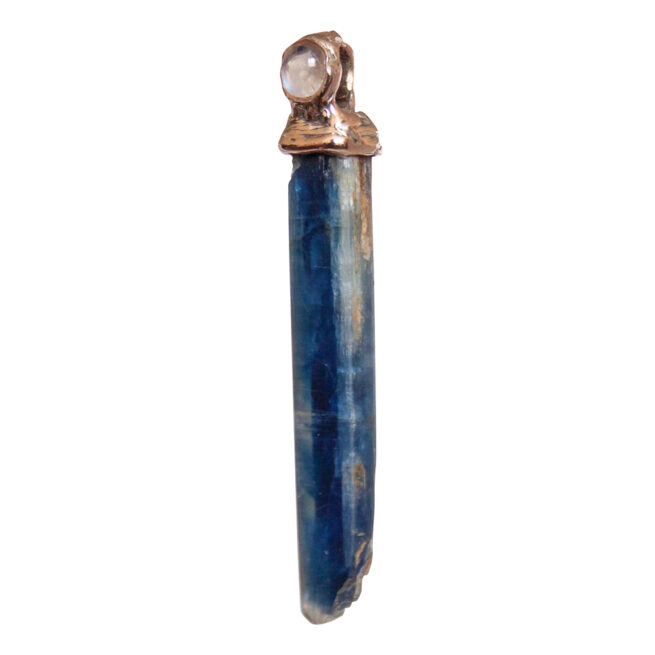 Pendentif Kyanite Pierre de Lune Or 9 Carats – Image 5