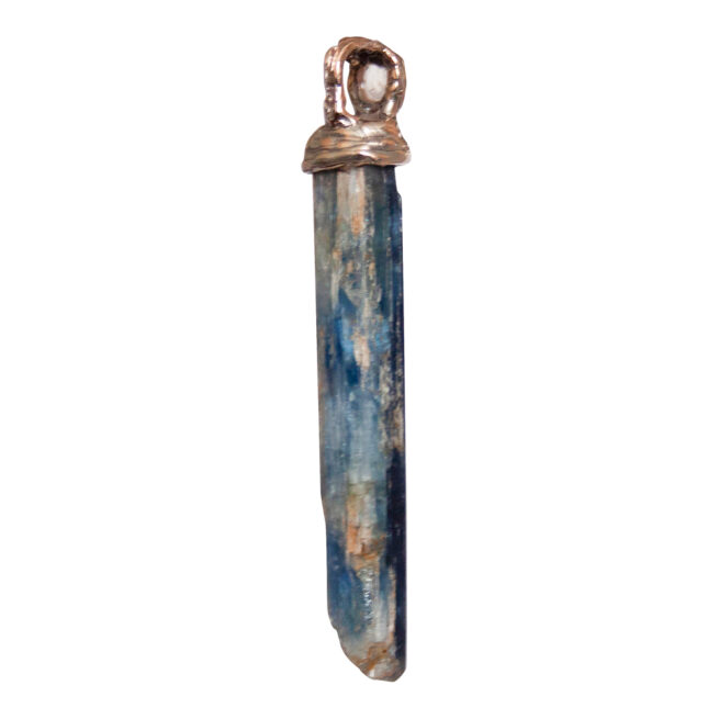 Pendentif Kyanite Pierre de Lune Or 9 Carats – Image 6