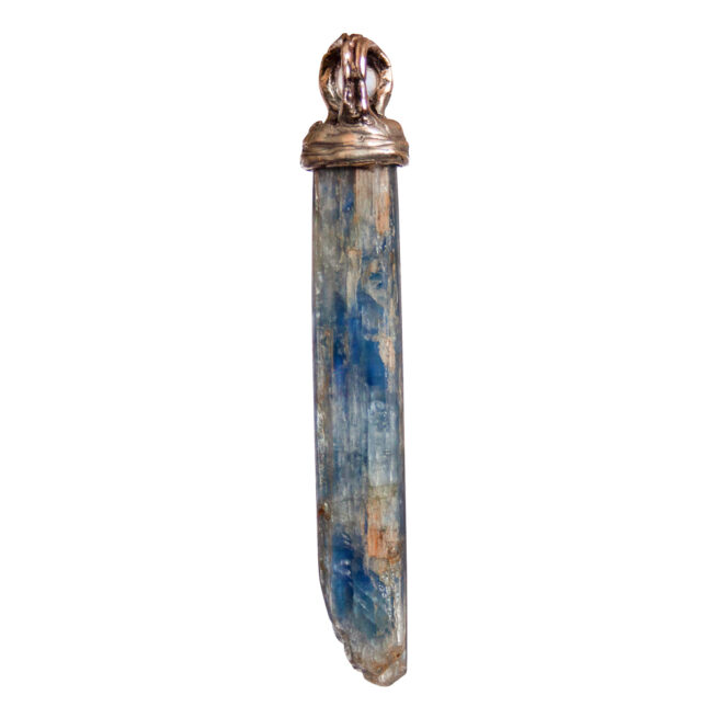 Pendentif Kyanite Pierre de Lune Or 9 Carats – Image 2