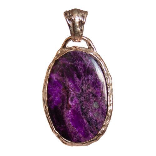 9K Gold Sugilite Pendant