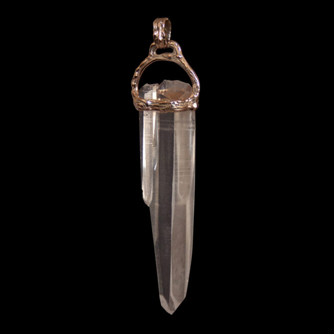 Pendentif Cristaux Jumeaux Or 9 Carats – Image 5