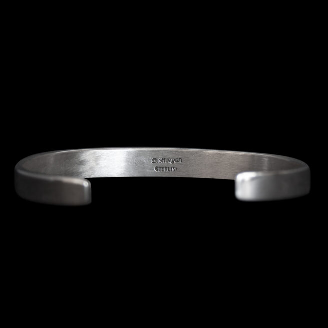 Bruce Morgan Striated Silver Bracelet – Image 4