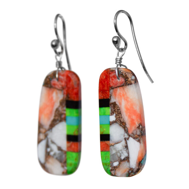 Mojave Turquoise Variscite Multicolour Earrings - Image 3