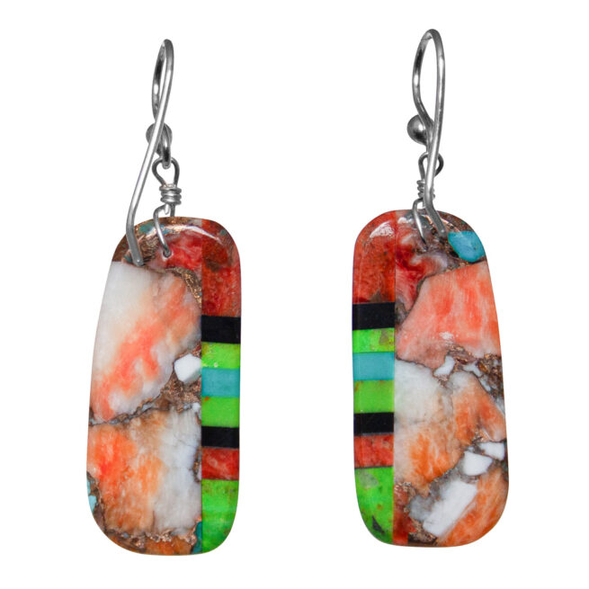 Mojave Turquoise Variscite Multicolour Earrings - Image 4