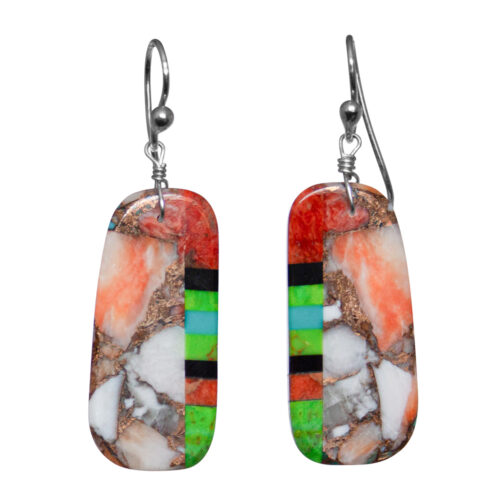 Mojave Turquoise Variscite Multicolour Earrings